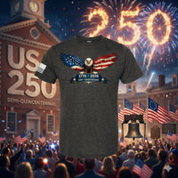 T - SHIRT "250TH ANNIVERSARY" - HEATHERED GRAPHITE - ATOM Promotions
