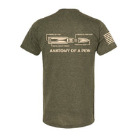 T - SHIRT "ANATOMY OF A PEW" - HEATHERED GREEN - ATOM Promotions