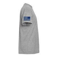 T - SHIRT "HOME OF THE BRAVE" - HEATHERED GREY - ATOM Promotions