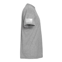 T - SHIRT "HOME OF THE BRAVE" - HEATHERED GREY - ATOM Promotions