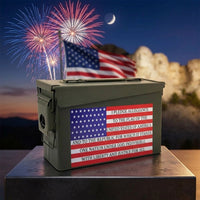 UV Printed Ammo Cans - Used Grade 1 30 Cal, 50 Cal or Fat 50 Cal - I PLEDGE ALLEGIANCE - ATOM Promotions