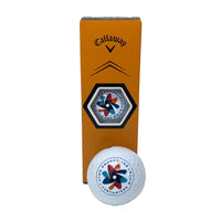 Custom & Personalized Callaway Golf Balls - - Up to 3 Sides Printed - ATOM Promotions