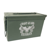 Laser Engraved - COAST GUARD - Used Grade 1 Ammo Can with or w/o Lock Kit - Choose from 30cal, 50 Cal or FAT 50 Cal - ATOM Promotions