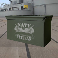 Laser Engraved - NAVY - Veteran Used Grade 1 Ammo Cans - 30 Cal, 50 Cal or Fat 50 - ATOM Promotions
