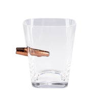 Personalized Laser Engraved Caliber Gourmet - Whiskey Glass w/ Bullet - ATOM Promotions