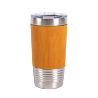 Laser Engraved Leatherette - INITIALS - 20 oz. Tumbler - 11 Colors! - ATOM Promotions