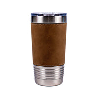 Personalized Laser Engraved Leatherette - 20 oz. Tumbler - 11 Colors! - ATOM Promotions