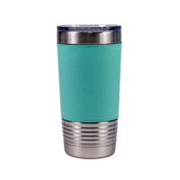 Laser Engraved Leatherette - INITIALS - 20 oz. Tumbler - ATOM Promotions