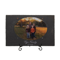 Personalized UV Printed Image (Landscape Format) Text on 9.75"x15.75" Beautiful Charcoal Slate