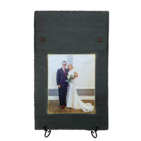 Personalized UV Printed Image (Portrait Format) and Text on 9.75"x15.75" Slate