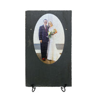 Personalized UV Printed Image (Portrait Format) on Beautiful Charcoal Slate