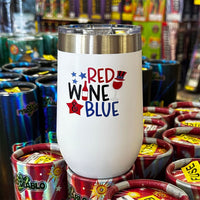 UV Printed 16 oz. Tumbler - RED WINE & BLUE - ATOM Promotions