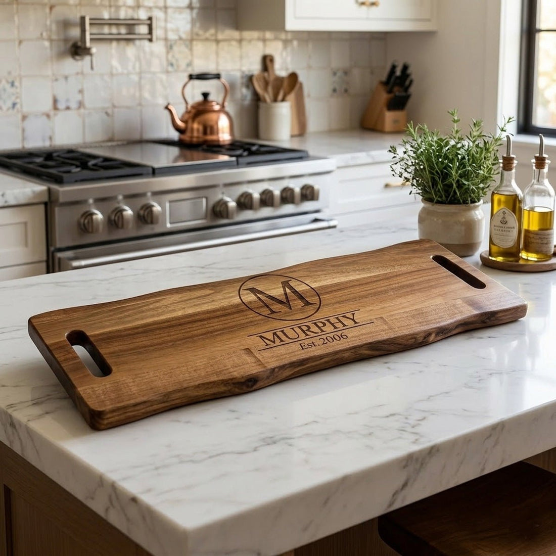 Extra Large Acacia Charcuterie Cutting Board - ATOM Promotions