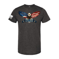T - SHIRT "250TH ANNIVERSARY" - HEATHERED GRAPHITE - ATOM Promotions