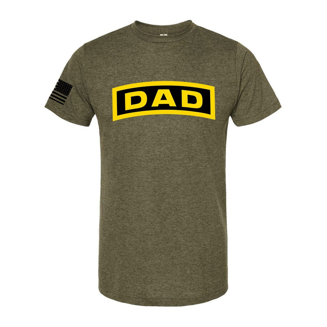 T - SHIRT "DAD BADGE" - MILITARY GREEN - ATOM Promotions