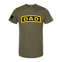 T - SHIRT "DAD BADGE" - MILITARY GREEN - ATOM Promotions