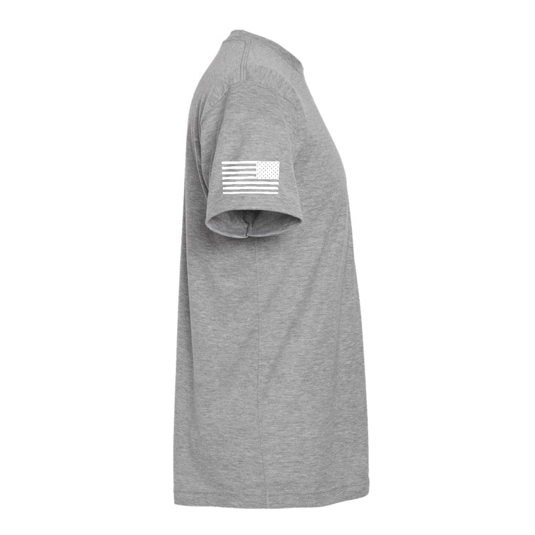 T - SHIRT "HOME OF THE BRAVE" - HEATHERED GREY - ATOM Promotions