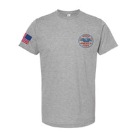 T - SHIRT "KEEP AMERICA FREE" - HEATHERED GREY - ATOM Promotions