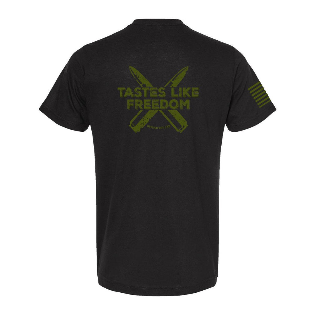 T - SHIRT "TASTES LIKE FREEDOM" - BLACK - ATOM Promotions