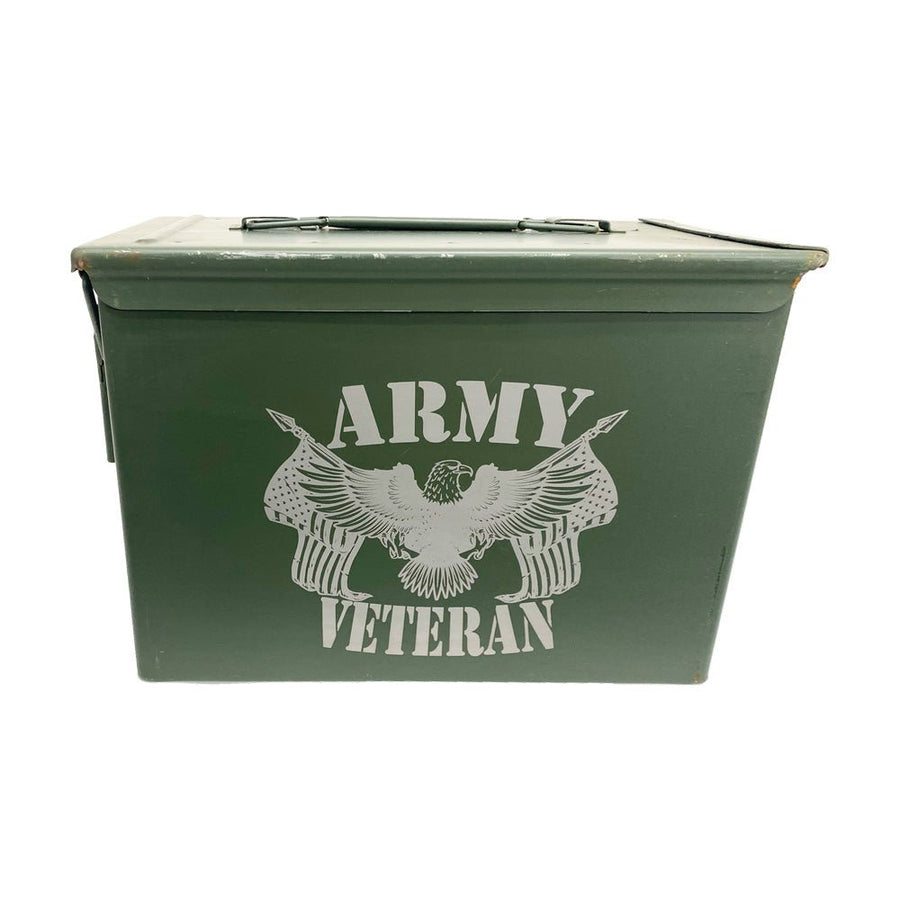 Laser Engraved - ARMY - Used Grade 1 Ammo Can with or w/o Lock Kit - Choose from 30cal, 50 Cal or FAT 50 Cal - ATOM Promotions