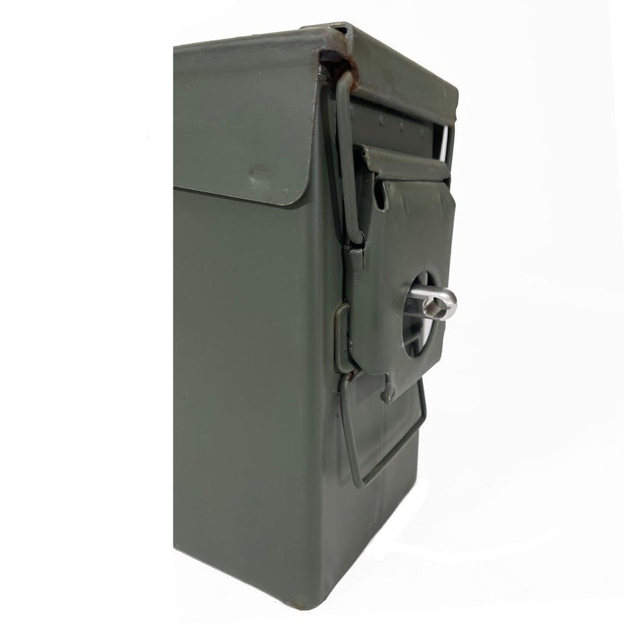 Laser Engraved - MARINE - Used Grade 1 Ammo Cans with or w/o Lock Kit - Choose from 30cal, 50 Cal or FAT 50 Cal - ATOM Promotions
