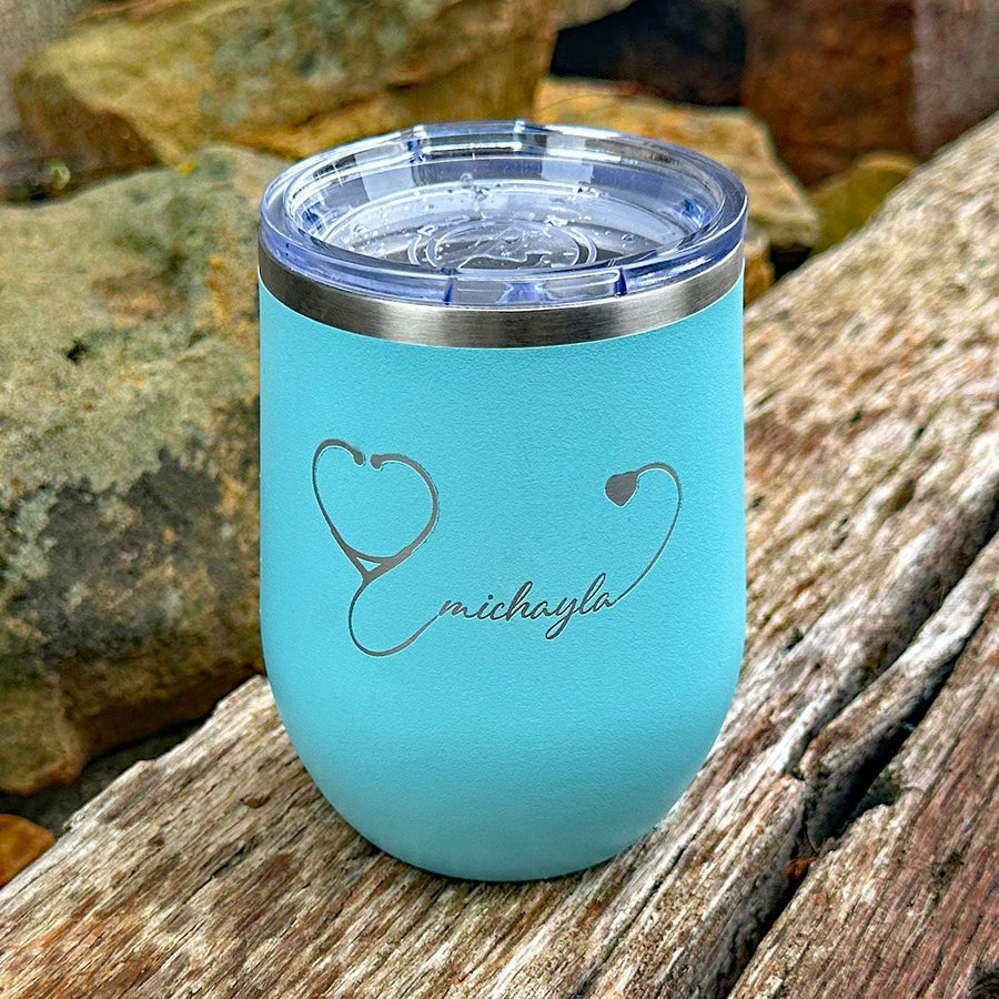 Personalized Laser Engraved - Nurses day [NAME] - 12 oz. Tumbler - 17 Colors! - ATOM Promotions