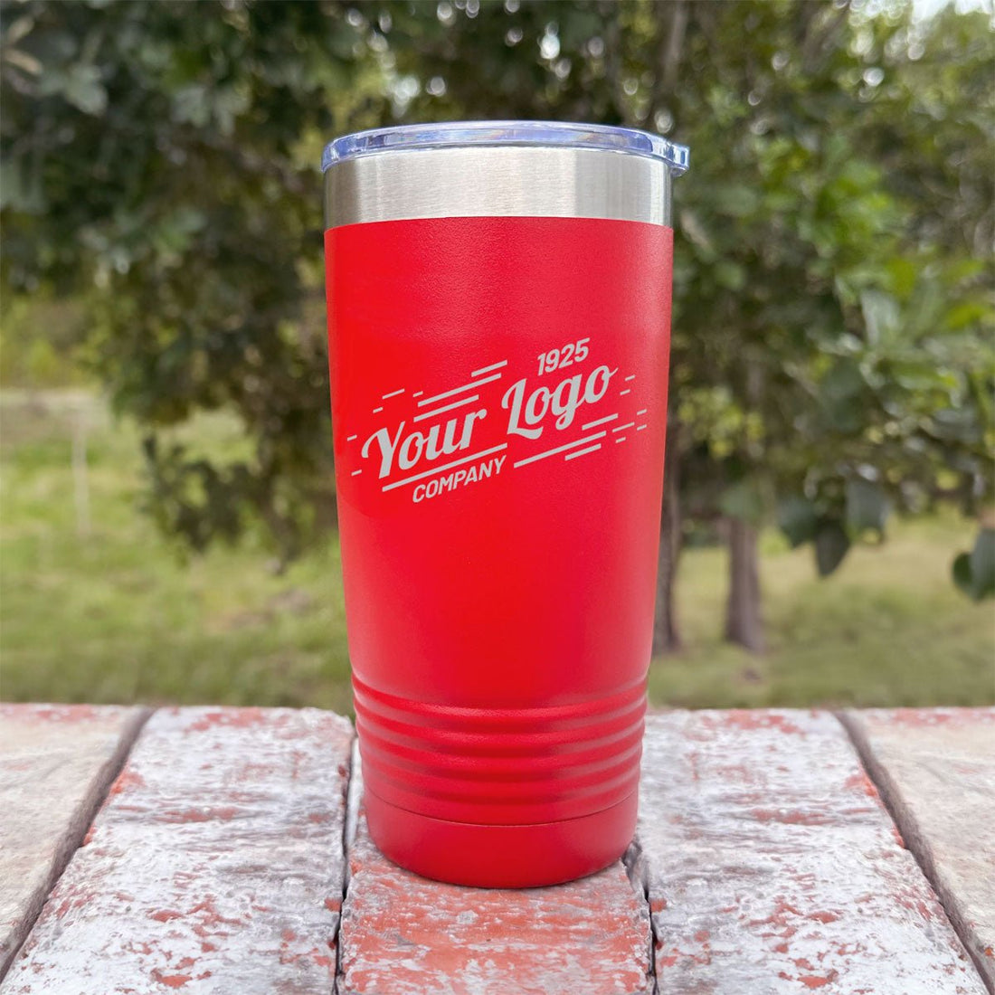Personalized Laser Engraved - YOUR LOGO - 20 oz. Beverage Tumbler - 17 Colors! - ATOM Promotions