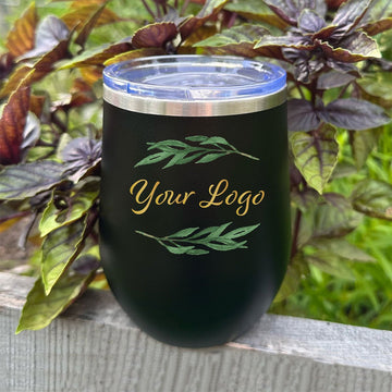 Personalized UV Printed - YOUR LOGO - 12 oz. Tumbler - 17 Colors! - ATOM Promotions
