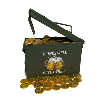 UV Printed Ammo Cans - Used Grade 1 30 Cal, 50 Cal or Fat 50 Cal - DRINKS WELL WITH OTHERS - ATOM Promotions